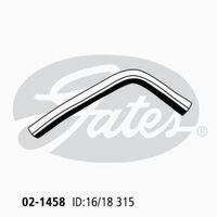 Heater Hose Gates 02-1458 for Toyota Landcruiser HDJ100 4.2L 1998-2007 Diesel