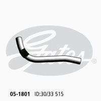 Radiator Hose Upper Gates 05-1801 for Toyota Corolla ZZE122 Hatchback VVTi 1.8 Petrol 1ZZ-FE