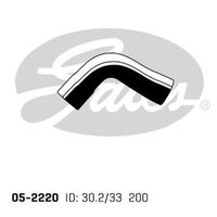 Radiator Hose Upper Gates 05-2220 for HOLDEN BARINA COMBO XC 1.4L PETROL