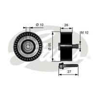 Pulley  Gates 36300 for Audi A3 TT 3.2L VW Golf  Passat 3.2L 3.6L