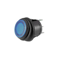 12V Led W/Proof Rocker - Blue Narva 62037BL