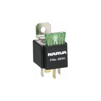 12V 30Amp Relay W/Fuse Bl(1) Narva 68060BL