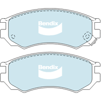 Brake Pads General CT Bendix DB1286GCT for Honda CR-V RD SUV 4WD (RD1 RD3) 2.0LTP B20Z1