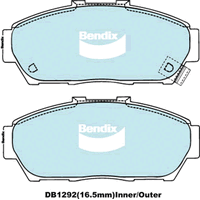 Brake Disc Pad Set Front Bendix DB1292 GCT For HONDA INTEGRA DC4 DC2