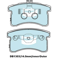 Brake Disc Pad Set  Bendix DB1303 GCT For DAIHATSU CHARADE COURE HANDI MIRA MOVE