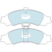 Brake Pads H/Duty Bendix DB1331HD for Holden Calais VX Sedan 3.8 i Supercharged 3.8LTP L67