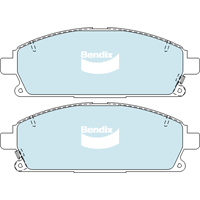 Brake Disc Pad Set Front Bendix DB1333 4WD For HONDA NISSAN Pathfinder X-Trail