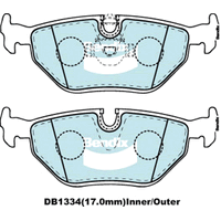 Brake Disc Pad Set  Bendix DB1334 GCT For BMW 5 Z3 E39 E36 520i 523i 525i 530i