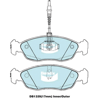 Brake Disc Pad Set  Bendix DB1339 GCT For CITROEN XSARA 306