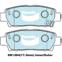 Brake Disc Pad Set Front Bendix DB1384 GCT For Toyota Avalon CHASER Corona CRESTA MARK II