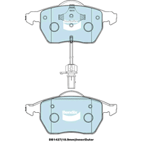 Brake Disc Pad Set Front Bendix DB1427 Ult For AUDI SKODA VW PASSAT SUPERB A6 A4