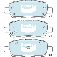 Brake Pads 4WD/SUV Bendix DB15094WD for Nissan Skyline V35 Coupe 3.5 3.5LTP VQ35DE