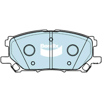 Brake Disc Pad Set Front Bendix DB1517 4WD For Lexus RX MCU38