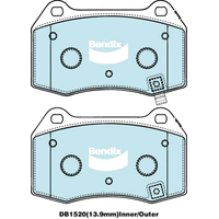 Brake Disc Pad Set  Bendix DB1520 GCT