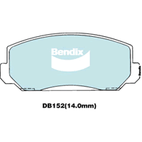 Brake Disc Pad Set  Bendix DB152 GCT For HONDA ACCORD 1.6L CIVIC