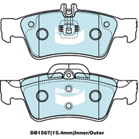 Brake Disc Pad Set  Bendix DB1657 GCT For MERCEDES-BENZ C-CLASS CLS E-CLASS S-CLASS SL