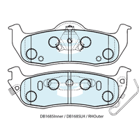 Brake Disc Pad Set  Bendix DB1685 4WD For JEEP COMMANDER XH XK GRAND CKEROKEE WK WH