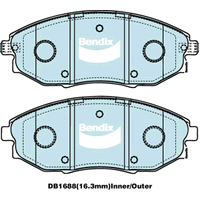 Brake Disc Pad Set Front Bendix DB1688 GCT For HOLDEN EPICA EP 2L 2.5L