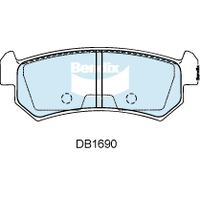 Brake Disc Pad Set Rear Bendix DB1690 GCT For DAEWOO LACETTI J200 1.8L HOLDEN VIVA JF 1.8L