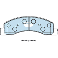 Brake Disc Pad Set Front Bendix DB1731 GCT For FORD F250 F350