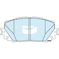 Brake Pads General CT Bendix DB1785GCT for Toyota Yaris NCP93 Sedan 1.5 1.5LTP 1NZ FE