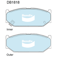 Brake Disc Pad Set Front Bendix DB1818 GCT For SUZUKI SWIFT MZ EZ 1.5L 1.6L