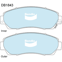 Brake Disc Pad Set Front Bendix DB1843 GCT For HONDA CR-V 2.4L 1.6L 2L 2.2L  2.4L ODYSSEY 2.4L