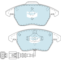 Brake Disc Pad Set Front Bendix DB1849 ULT For AUDI CITROEN PEUGEOT SKODA VW