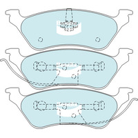 Brake Pads H/Duty Bendix DB1853HD for Jeep Cherokee KJ SUV 2.8 CRD 4x4 2.8LTD ENR