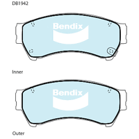 Brake Disc Pad Set Front Bendix DB1942 GCT For MAZDA 6 GG GH 2.3 2.2 2.5 MZR