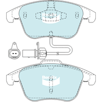 Brake Disc Pad Set Front Bendix DB2184 GCT For AUDI A4/A5 8K2 B8 8F7