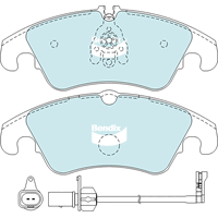 Brake Disc Pad Set  Bendix DB2186 GCT For AUDI A4 A5 A6 A7 Q5 FORD Focus LV