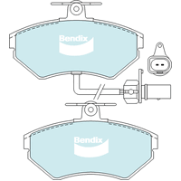 Brake Disc Pad Set  Bendix DB2193 GCT For AUDI A4 8D2 B5 B6 B7 Passat