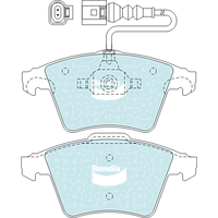 Brake Disc Pad Set  Bendix DB2199 HD For VW Multivan Touareg Transported