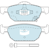 Brake Disc Pad Set Front Bendix DB2308 GCT For HONDA Accord Civic i-DTEV iVTEC