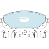 Brake Pads 4WD/SUV Bendix DB23374WD for Jeep Cherokee KL SUV CRD 4x4 2.0LTD EBT EBS