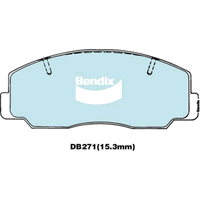 Brake Disc Pad Set Bendix DB271 GCT For Toyota Blizzard LD10 Liteace KM20