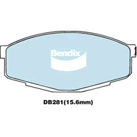 Brake Disc Pad Set Bendix DB281 GCT For Toyota Carina Celica Cressida Hilux