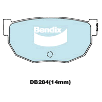 Brake Disc Pad Set  Bendix DB284 GCT For NISSAN 28ZX ZXT S130 HGS130