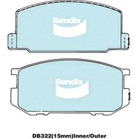 Brake Disc Pad Set Bendix DB322 GCT For Toyota Carina Corolla Corona-NLA