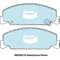 Brake Disc Pad Set Front Bendix DB390 GCT For HONDA Accord AD Civic ED EE EC