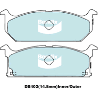 Brake Disc Pad Set  Bendix DB402 GCT For HOLDEN Barina SUZUKI Swift