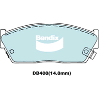 Brake Disc Pad Set  Bendix DB408 GCT For HONDA Civic AK AM AU 1.5L GL