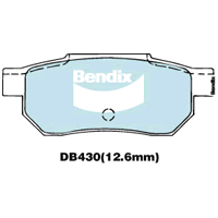 Brake Disc Pad Set  Bendix DB430 GCT For HONDA Accord CA Prellude AB