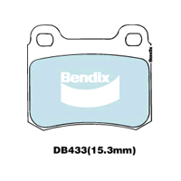 Brake Disc Pad Set  Bendix DB433 GCT For MERCEDES-BENZ C-Class Coupe E-Class