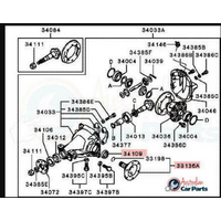 Rear Diff Axle Shaft Revised Kit suitable for Mitsubishi Pajero NM NP 2002-2006