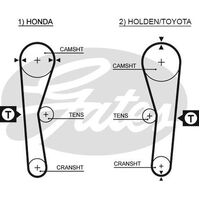 Timing Belt  Gates T036