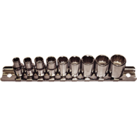 9 Piece 1/4"Drive Sockets T&E Tools 92310