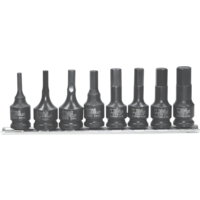 8 Piece SAE In-Hex Impact Sockets T&E Tools 97316