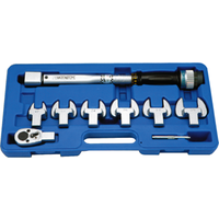 9 Piece Interchangeable Head Torque Wrench Set (15 to 80Nm/10 to 60ft/lbs) T&E Tools ATP80N8SET